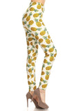 Pineapple (Yellow) Print Leggings