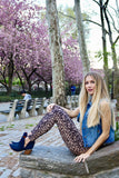 cheetah leopard buttery Soft Microfiber High Waist Fashion Patterned Celebrity Leggings for Women one size