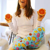 donut buttery Soft Microfiber High Waist Fashion Patterned Celebrity Leggings for Women one size