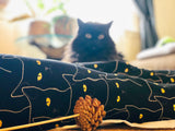 black cat halloween yoga waist buttery Soft Microfiber High Waist Fashion Patterned Celebrity Leggings for Women one size