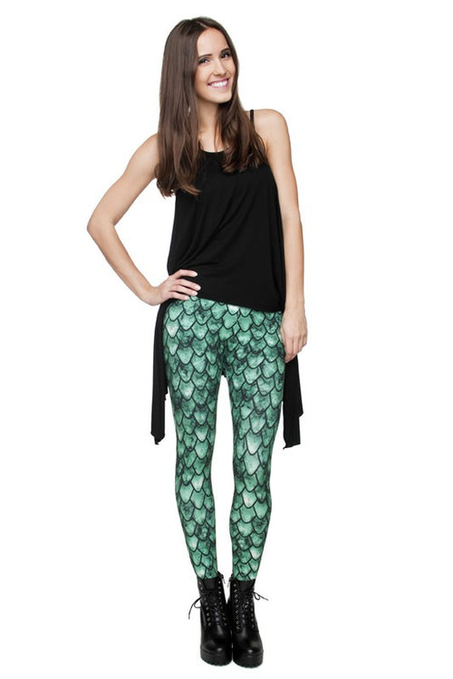 Mermaid Print Leggings