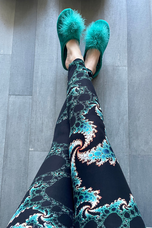 Multicolor Swirl Boho Print Leggings