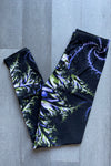 Purple/green Swirl Print Leggings