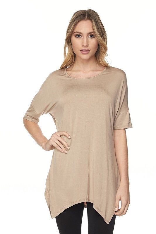 Modal Cutout Edge Tunic