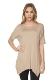 Modal Cutout Edge Tunic