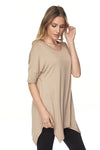 Modal Cutout Edge Tunic
