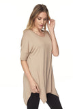 Modal Cutout Edge Tunic