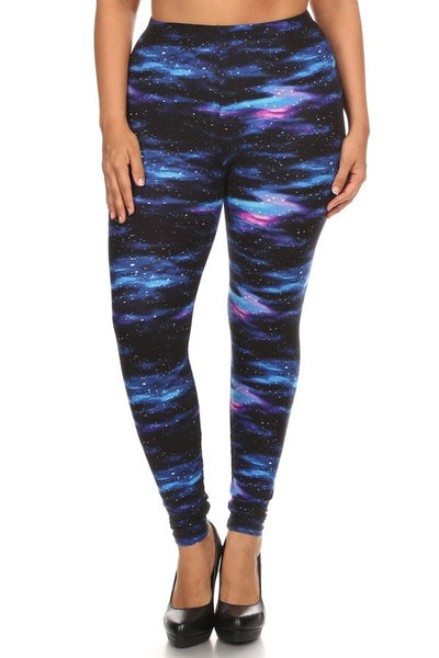 Plus size galaxy leggings online