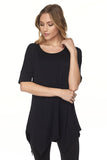 Modal Cutout Edge Tunic