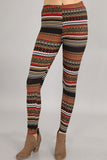 Nordic Fair Isle Print Leggings