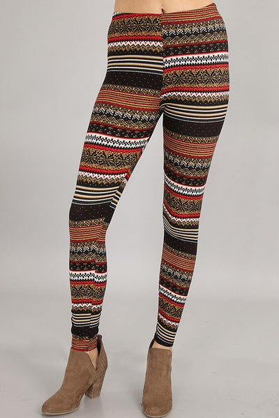 Nordic Fair Isle Print Leggings – CELEBRITY LEGGINGS