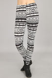 Ultra soft microfiber Nordic sweater snowflake Christmas holiday print leggings one size 