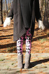 french bulldog buttery Soft Microfiber High Waist Fashion Patterned Celebrity Leggings for Women one size