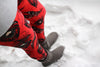 Red Peacock Feathers Print Leggings