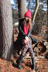 heart love graffiti valentines leggings buttery Soft Microfiber High Waist Fashion Patterned Celebrity Leggings for Women plus size