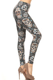 Skull Print QUEEN SIZE Leggings