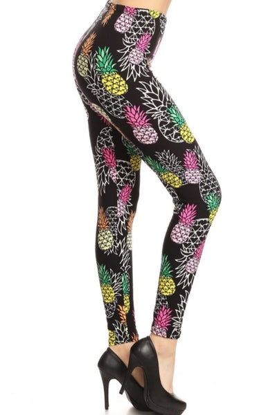 Pineapple Print Leggings