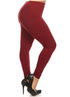 Solid Color Queen Size Basic Leggings
