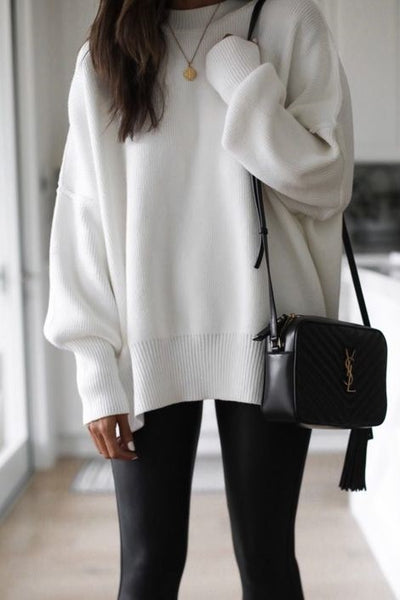 Solid Color Basic Leggings One Size