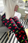 Yoga Waist (5 Inch)Cherry Print Leggings