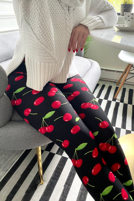 Houndstooth /Rose Print QUEEN SIZE Leggings