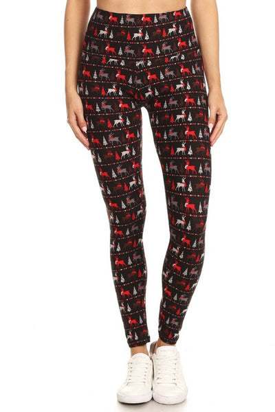 Yoga Waist 5 Inch Black/Red Buffalo Print Leggings – CELEBRITY LEGGINGS