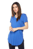 Cobalt Blue Solid Modal Classic Tunic Top
