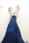 denim stretchy leggings buttery Soft Microfiber High Waist Fashion Patterned Celebrity Leggings for Women one size
