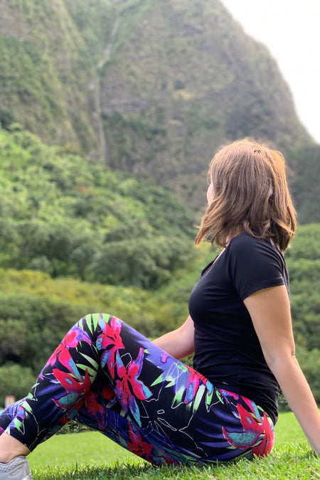 Daisy Print Leggings
