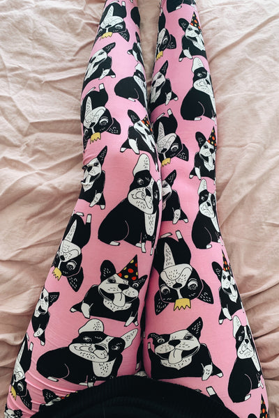 french bulldog-print-patterned-elegant-stylish-print-festival-sports-buttery-soft-brushed-women-yoga-online-leggings-tights-one-size-nonseethrough 1 (5)