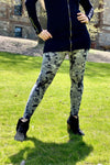 Grey Floral Boho Print Leggings
