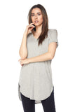 Heather Gray Modal Classic Tunic Top