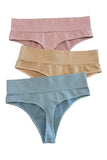 High-Waist Seamless Brazilian Panties (Thongs)