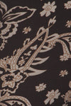 Black/Grey Paisley Boho Print Leggings