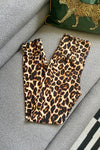 5 Inch Yoga Waist Leopard Print Leggings