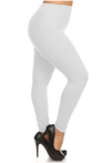 Solid Color Queen Size Basic Leggings