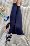 Solid Color Basic Leggings One Size
