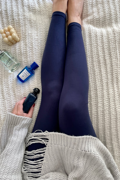 Solid Color Basic Leggings One Size