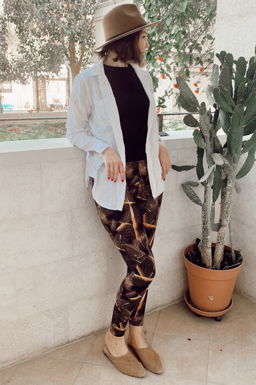 Abstract Print Leggings