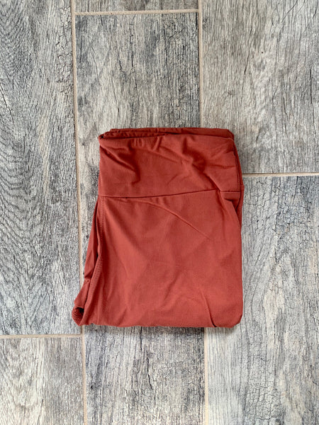 Solid Color 3” Yoga Waist Basic Leggings