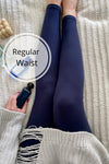 Solid Color Basic Leggings One Size