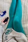 Solid Color Basic Leggings One Size